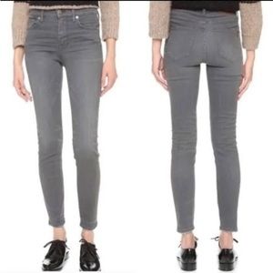 High rise skinny gray Madewell jeans - 24